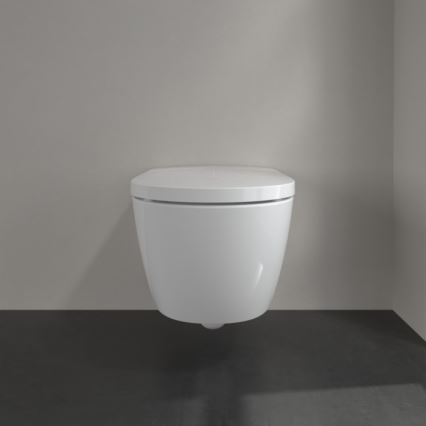 Villeroy & Boch V0E100R1 - Bidet sospeso VICLEAN con sedile SoftClose, in ceramica, bianco + telecomando