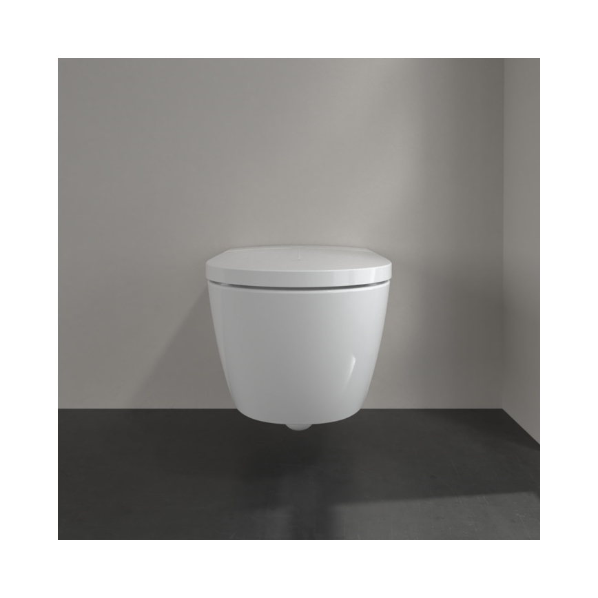 Villeroy & Boch V0E100R1 - Bidet sospeso VICLEAN con sedile SoftClose, in ceramica, bianco + telecomando