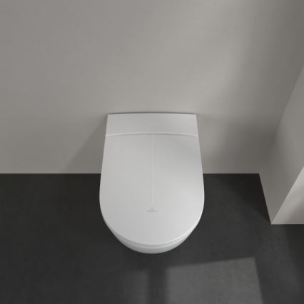 Villeroy & Boch V0E100R1 - Bidet sospeso VICLEAN con sedile SoftClose, in ceramica, bianco + telecomando
