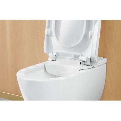 Villeroy & Boch V0E100R1 - Bidet sospeso VICLEAN con sedile SoftClose, in ceramica, bianco + telecomando
