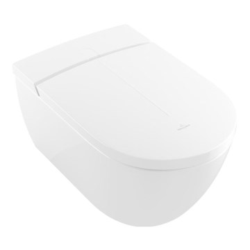 Villeroy & Boch V0E100R1 - Bidet sospeso VICLEAN con sedile SoftClose, in ceramica, bianco + telecomando