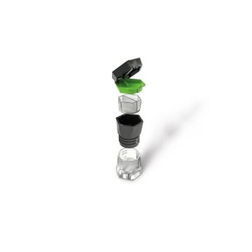 Vitility - Dispenser e taglierina 5-in-1 per pillole, nero