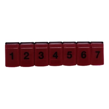 Vitility - Portapillole settimanale rosso