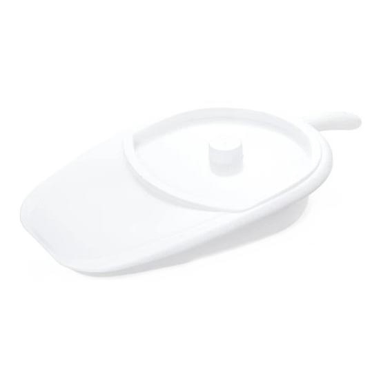 Vitility - Vaso da notte per letto con coperchio bianco