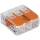 WAGO 221-413 - Morsetto di giunzione COMPACT 3x4 450V arancione