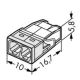 WAGO 2273-202 - Morsetto scatola di derivazione COMPACT 2x2,5 450V bianco