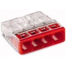WAGO 2273-204 - Morsetto scatola di derivazione COMPACT 4x2,5 450V rosso