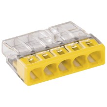 WAGO 2273-205 - Morsetto scatola di derivazione COMPACT 5x2,5 450V giallo