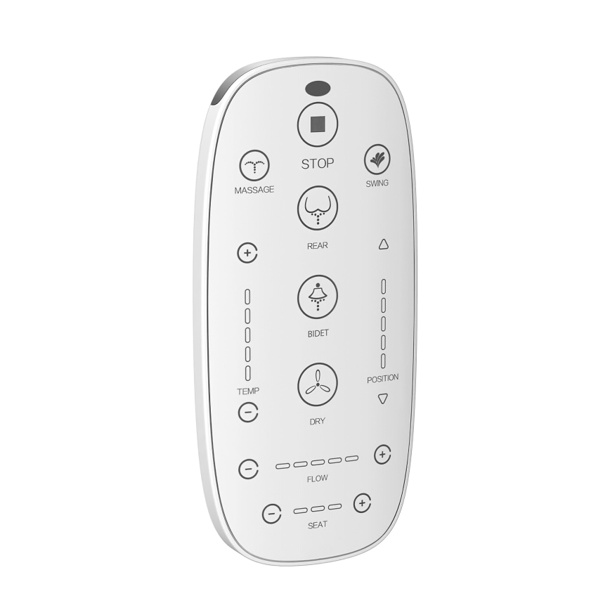 WC sospeso con bidet integrato TISVILDELEJE 1600W/230V + sedile WC SoftClose + pulsante di scarico SIGMA + modulo da incasso + guarnizione isolante + telecomando