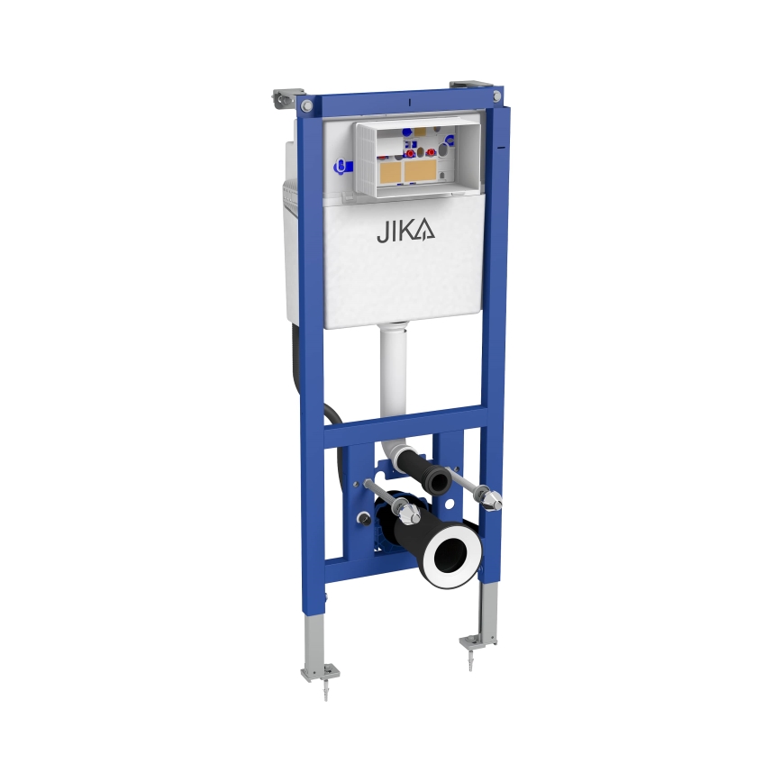 WC sospeso LYRA + sedile WC SoftClose LYRA + placca di comando DUAL + modulo da incasso + guarnizione isolante