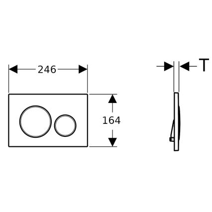 WC sospeso ROUND + sedile WC SoftClose ROUND + pulsante di scarico SIGMA + modulo da incasso + guarnizione isolante