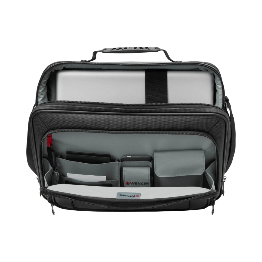 Wenger - Borsa per laptop 10 l 15,6" con tasca per tablet 10" Insight nero