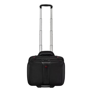 Wenger - Travel suitcase on ruote 25 l 17" + borsa per laptop 15,6" Patriot nero