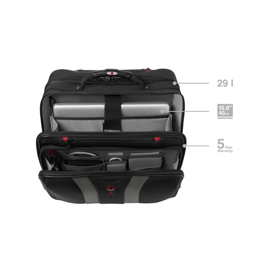 Wenger- Valigia da viaggio con ruote 29 l + custodia per laptop 15,6” Granada