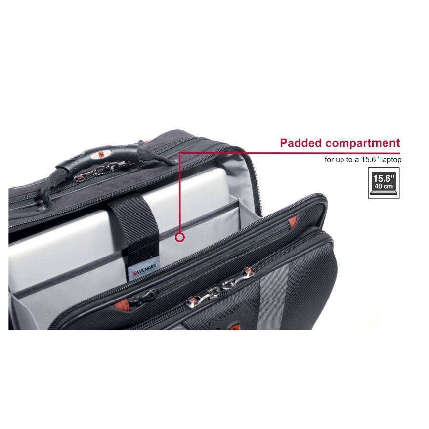 Wenger- Valigia da viaggio con ruote 29 l + custodia per laptop 15,6” Granada