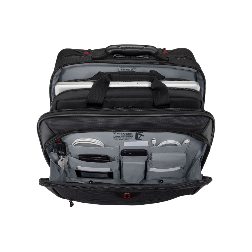 Wenger - Valigia da viaggio su ruote 23 l 17" + borsa per laptop 15,4" Potomac nero