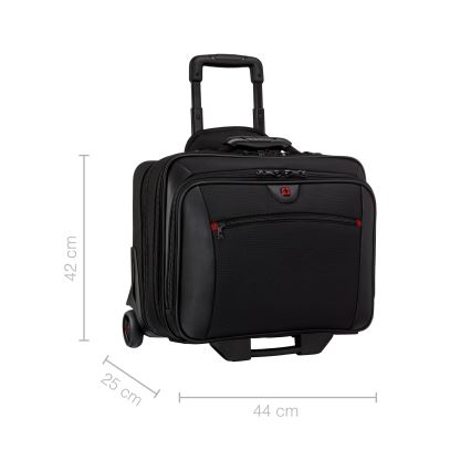 Wenger - Valigia da viaggio su ruote 23 l 17" + borsa per laptop 15,4" Potomac nero