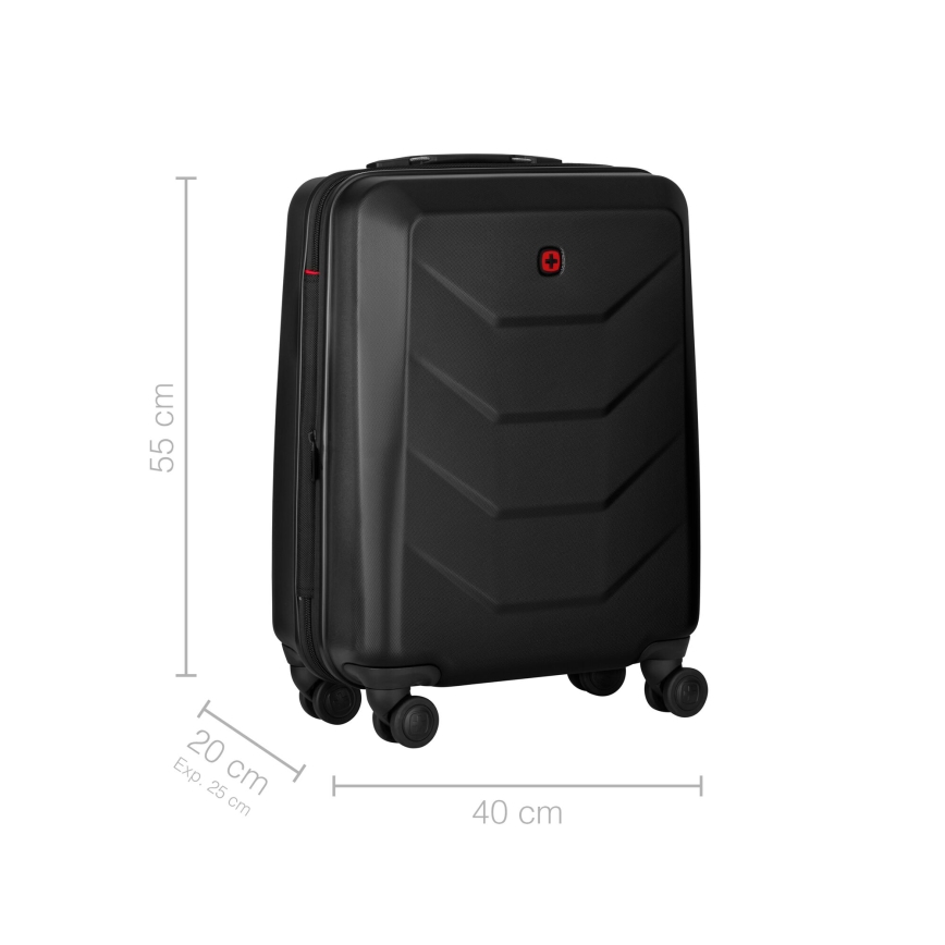 Wenger - Valigia da viaggio su ruote 36 l Prymo nero