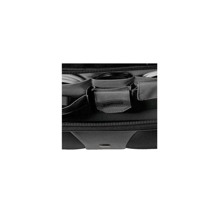 Wenger - Valigia da viaggio con ruote 25 l 17 + borsa per notebook 15,6 Patriot nera