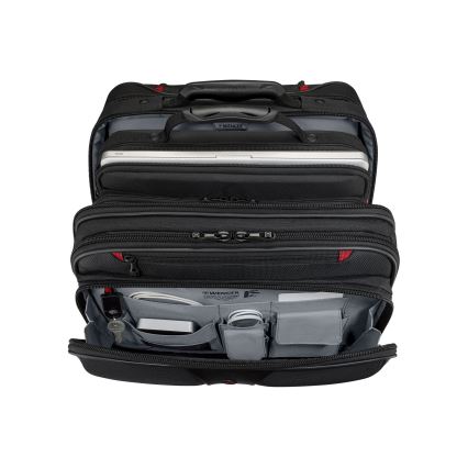 Wenger - Valigia da viaggio con ruote 25 l 17 + borsa per notebook 15,6 Patriot nera