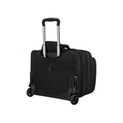 Wenger - Valigia da viaggio con ruote 25 l 17 + borsa per notebook 15,6 Patriot nera