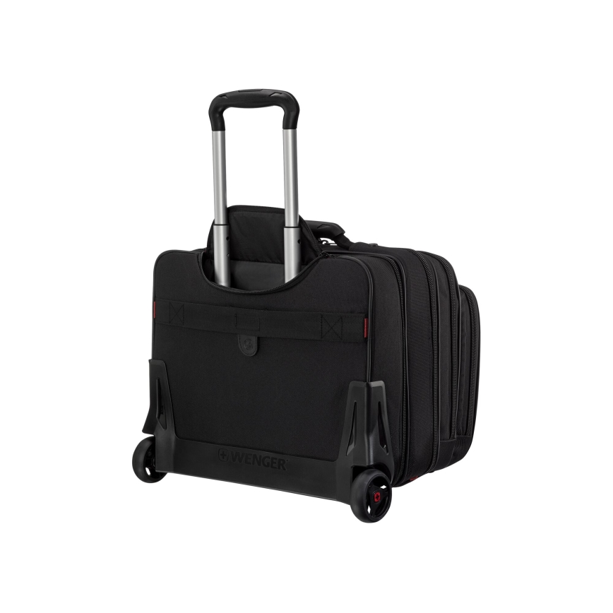 Wenger - Valigia da viaggio con ruote 25 l 17 + borsa per notebook 15,6 Patriot nera