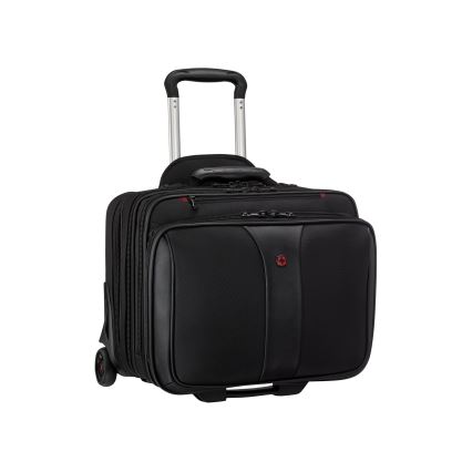 Wenger - Valigia da viaggio con ruote 25 l 17 + borsa per notebook 15,6 Patriot nera