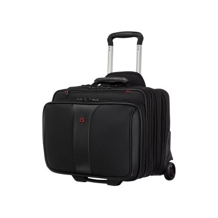 Wenger - Valigia da viaggio con ruote 25 l 17 + borsa per notebook 15,6 Patriot nera