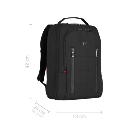 Wenger - Zaino per laptop 16 l 16" con tasca per tablet 12" Città Traveler nero