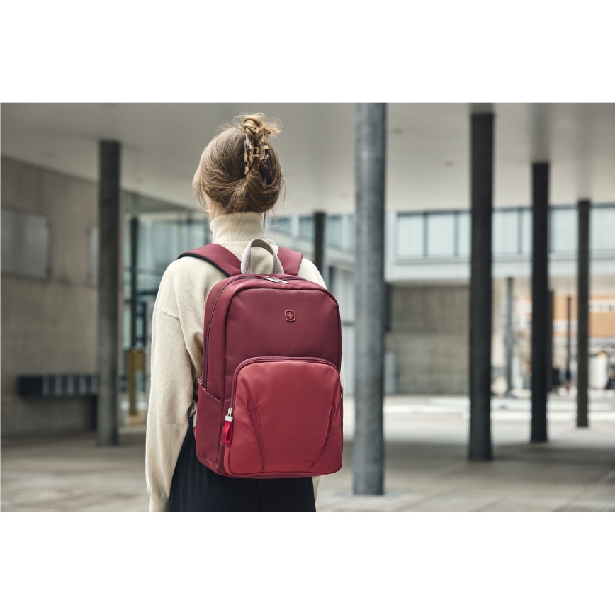 Wenger - Zaino per laptop 20 l 15,6" con tasca per tablet 10" di movimento rosso