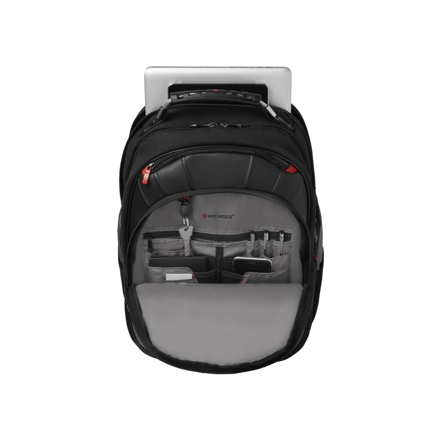 Wenger - Zaino per laptop 25 l 17" con tasca per tablet 12" Pegasus nero/grigio