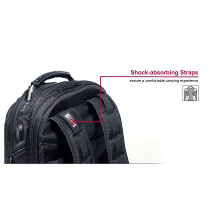 Wenger - Zaino per laptop 26 l 17 con tasca per tablet 10 Ibex Ballistic Deluxe