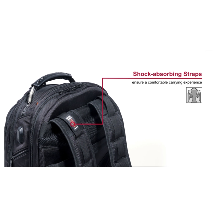 Wenger - Zaino per laptop 26 l 17 con tasca per tablet 10 Ibex Ballistic Deluxe
