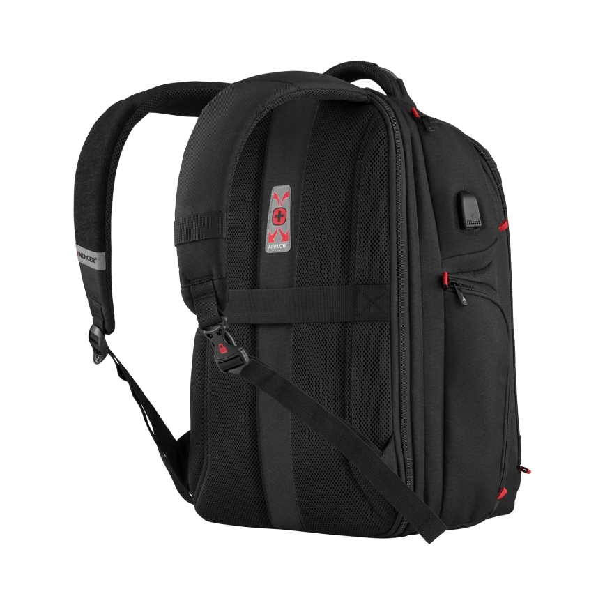 Wenger - Zaino per laptop 29 l 17,3'' con tasca per tablet 12" Lettore One nero