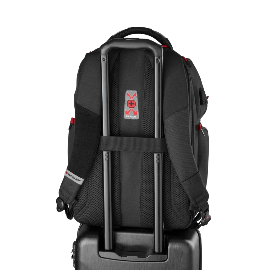 Wenger - Zaino per laptop 29 l 17,3'' con tasca per tablet 12" Lettore One nero