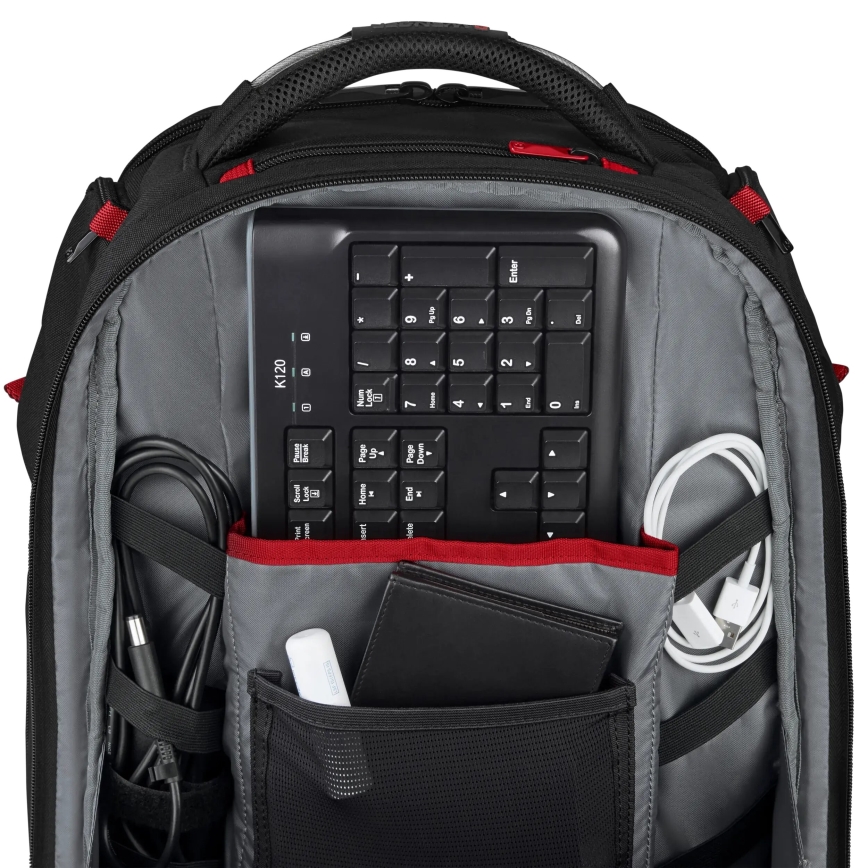 Wenger - Zaino per laptop 29 l 17,3'' con tasca per tablet 12" Lettore One nero