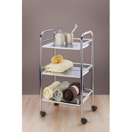 WENKO 12285100 - Carrello EXCLUSIVE 41x75 cm cromato lucido