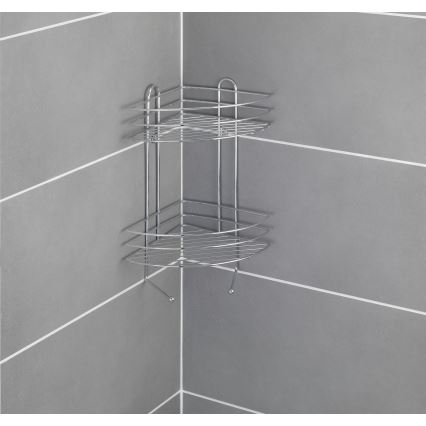 WENKO 15498100 - Mensola angolare EXCLUSIVE 23x30,5 cm cromo lucido