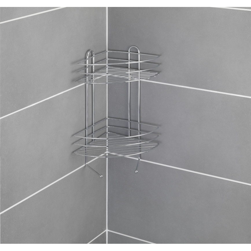 WENKO 15498100 - Mensola angolare EXCLUSIVE 23x30,5 cm cromo lucido