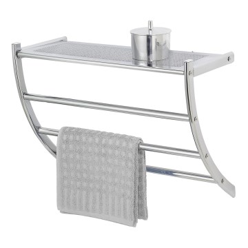 WENKO 15578100 - Porta asciugamani PESCARA 56 x 46 cm, cromo lucido
