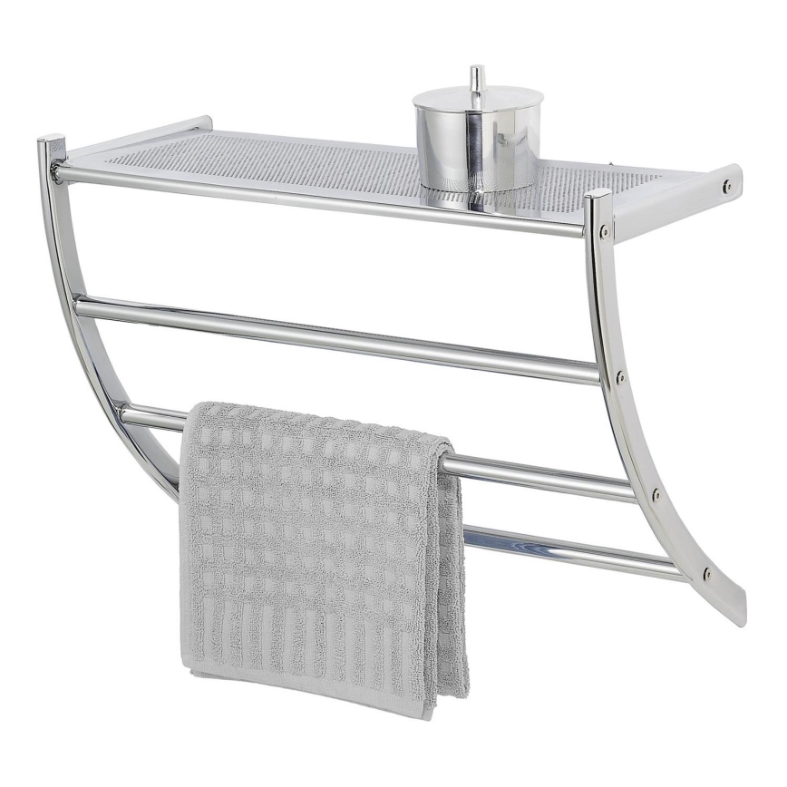 WENKO 15578100 - Porta asciugamani PESCARA 56 x 46 cm, cromo lucido