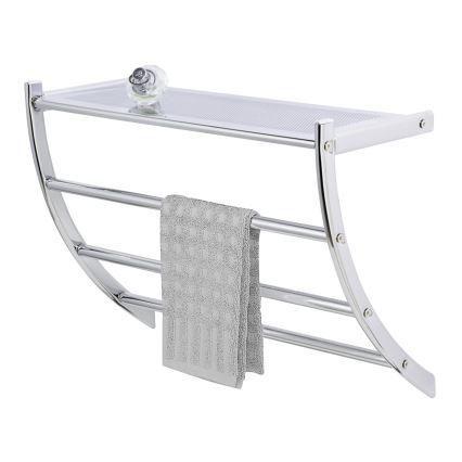 WENKO 15578100 - Porta asciugamani PESCARA 56 x 46 cm, cromo lucido