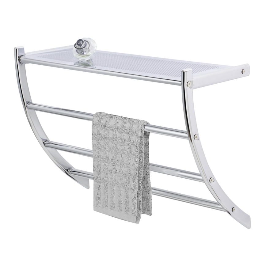 WENKO 15578100 - Porta asciugamani PESCARA 56 x 46 cm, cromo lucido