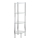 WENKO 15852100 - Scaffale YAGO 30x104 cm acciaio inox/argento/trasparente