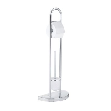WENKO 16608100 - Scopino WC COSENZA 33x84 cm cromo lucido/satinato