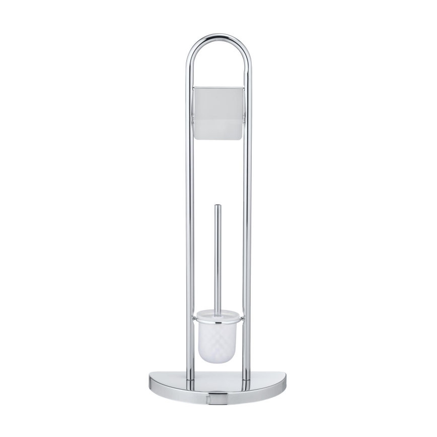 WENKO 16608100 - Scopino WC COSENZA 33x84 cm cromo lucido/satinato