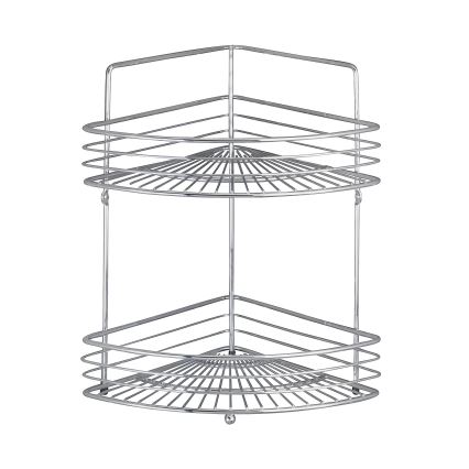 WENKO 16821100 - Ripiano angolare MILANO 31,5x37 cm cromato lucido