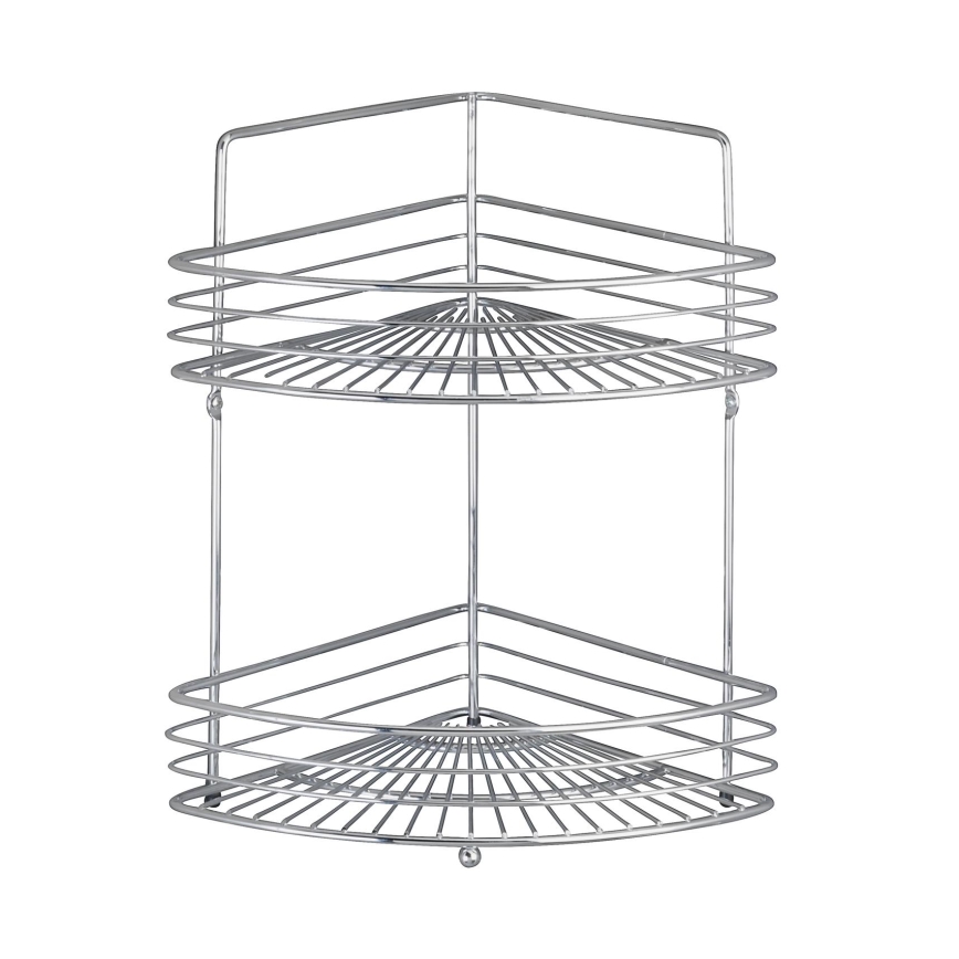 WENKO 16821100 - Ripiano angolare MILANO 31,5x37 cm cromato lucido