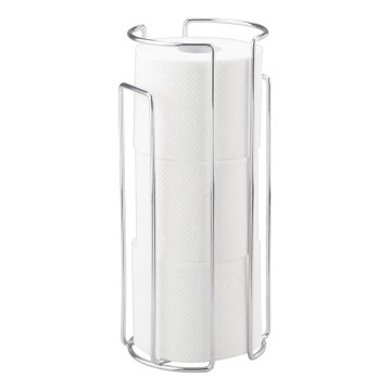 WENKO 16825100 - Porta rotolo per carta igienica MILANO 13,5x32 cm cromo lucido