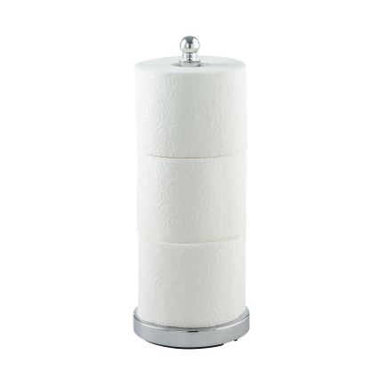 WENKO 16878100 - Portarotolo per carta igienica VITERBO 14x35 cm argento